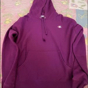 purple champion hoodie